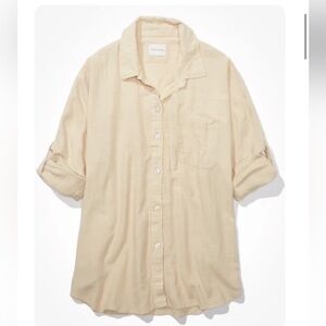 American Eagle Outfitters Beige Shirt